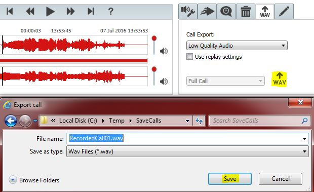 Save a Recording as an Audio File